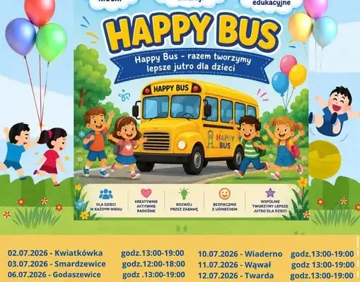 Happy Bus po raz ostatni w Zawadzie – mnóstwo atrakcji dla dzieci